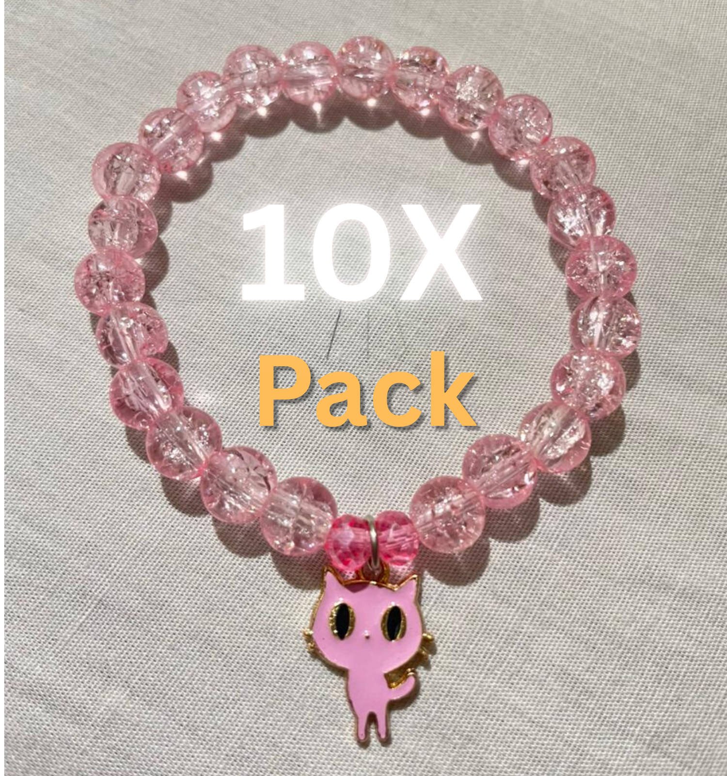 Pink cat bracelet