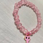 Pink cat bracelet