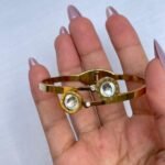 Jeweled cuff bracelet