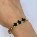 Clover cuff bracelet