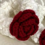 Handmade floral scrunchies
