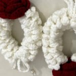 Handmade floral scrunchies