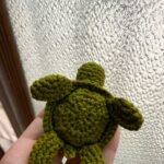 Handmade turtle keychain.
