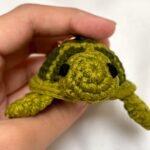 Handmade turtle keychain.