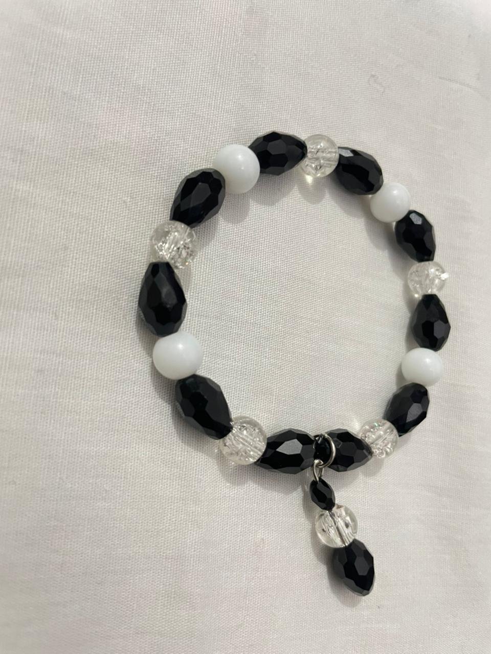 Black white bracelet.