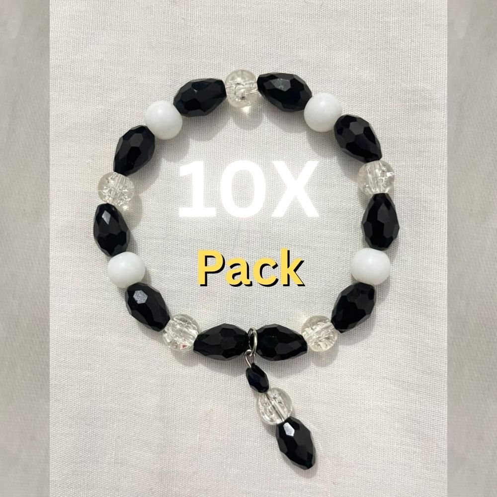 Black white bracelet.