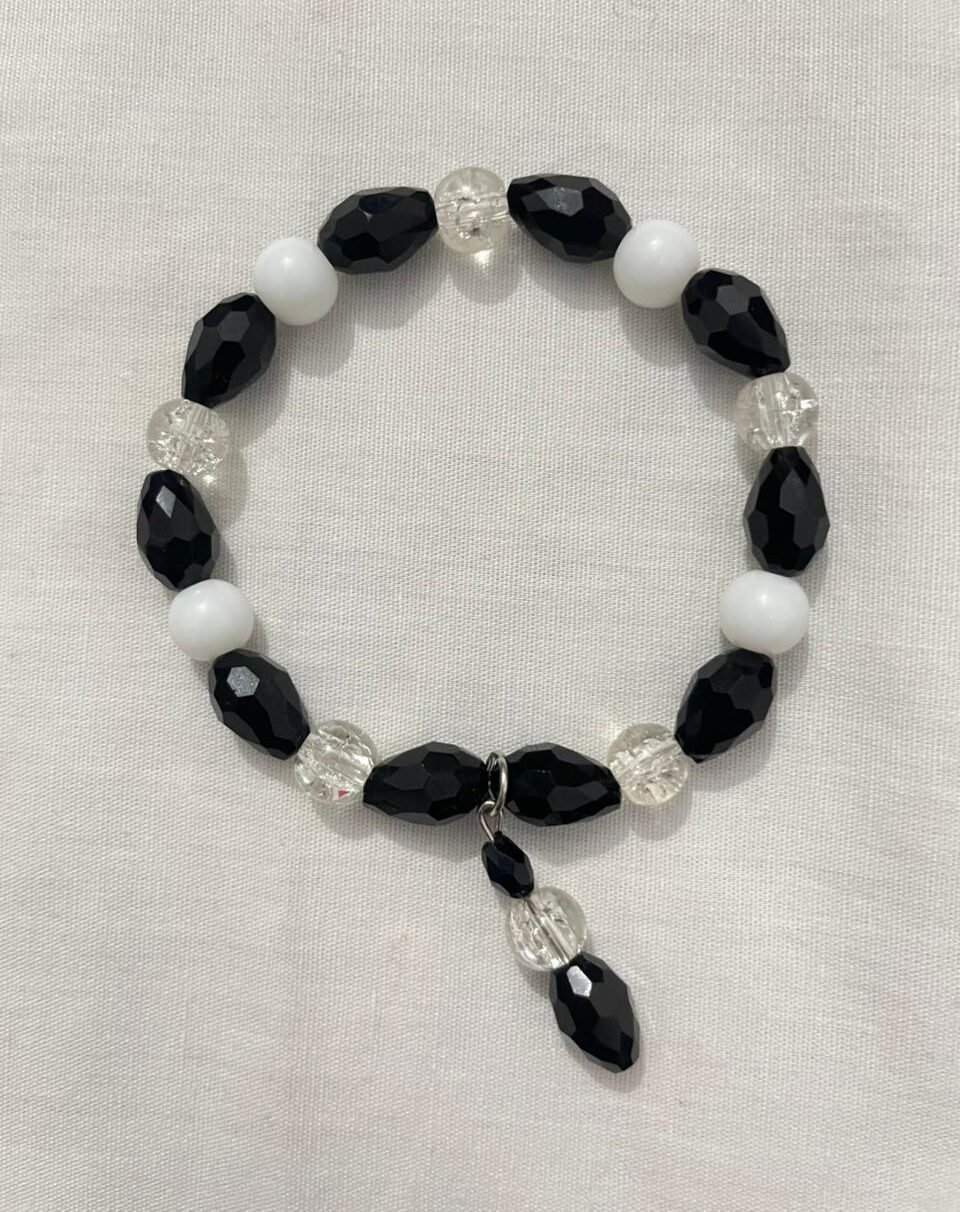 Black white bracelet.