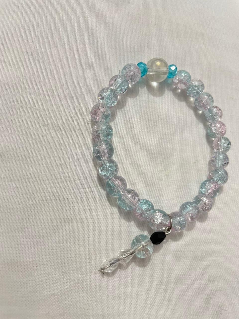 Blue pink cloud bracelet.
