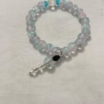 Blue pink cloud bracelet.