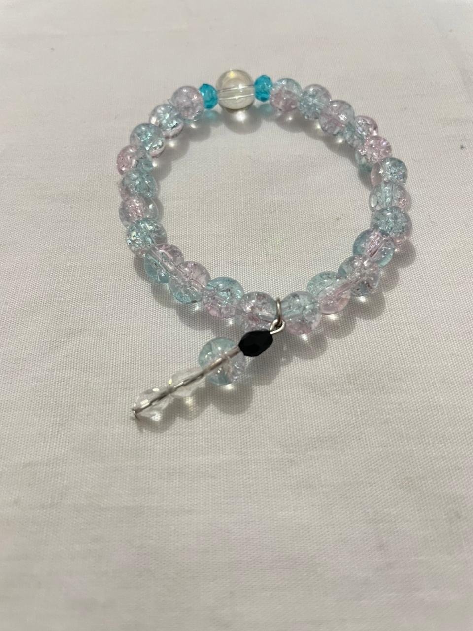 Blue pink cloud bracelet.