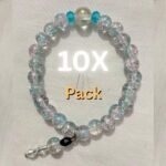 Blue pink cloud bracelet.