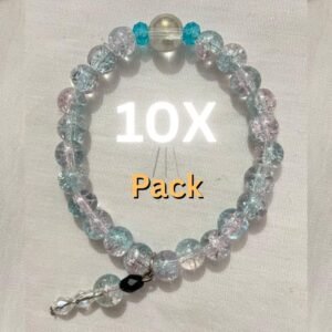 Blue pink cloud bracelet.