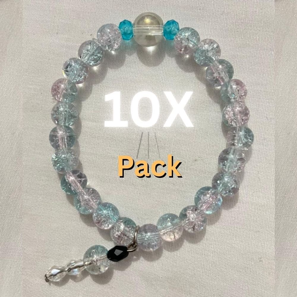 Blue pink cloud bracelet.